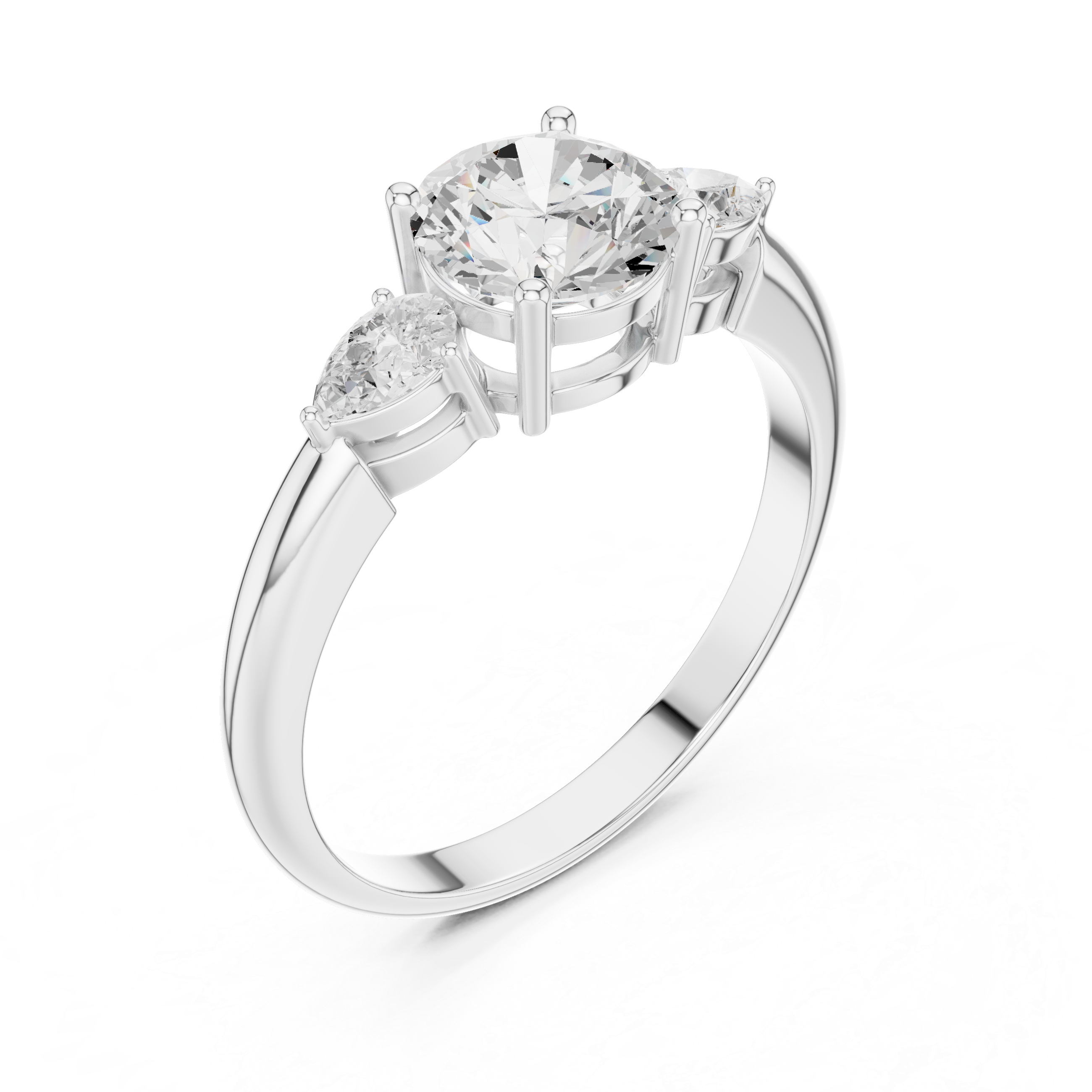 Timeless 1 ct Round Diamond Engagement Lab Grown Diamond Ring