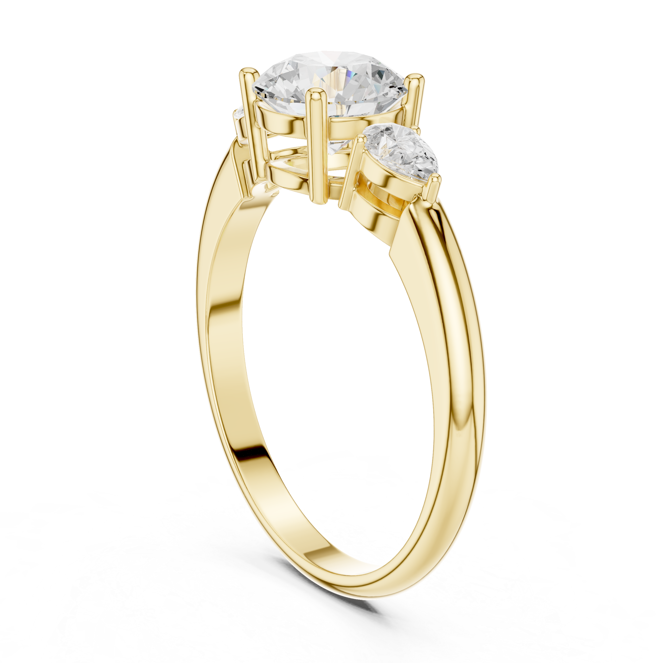 Timeless 1 ct Round Diamond Engagement Lab Grown Diamond Ring