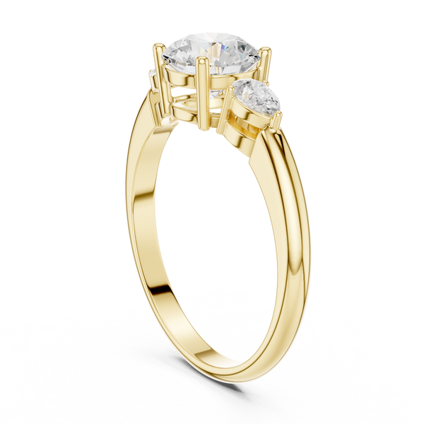Timeless 1 ct Round Diamond Engagement Lab Grown Diamond Ring