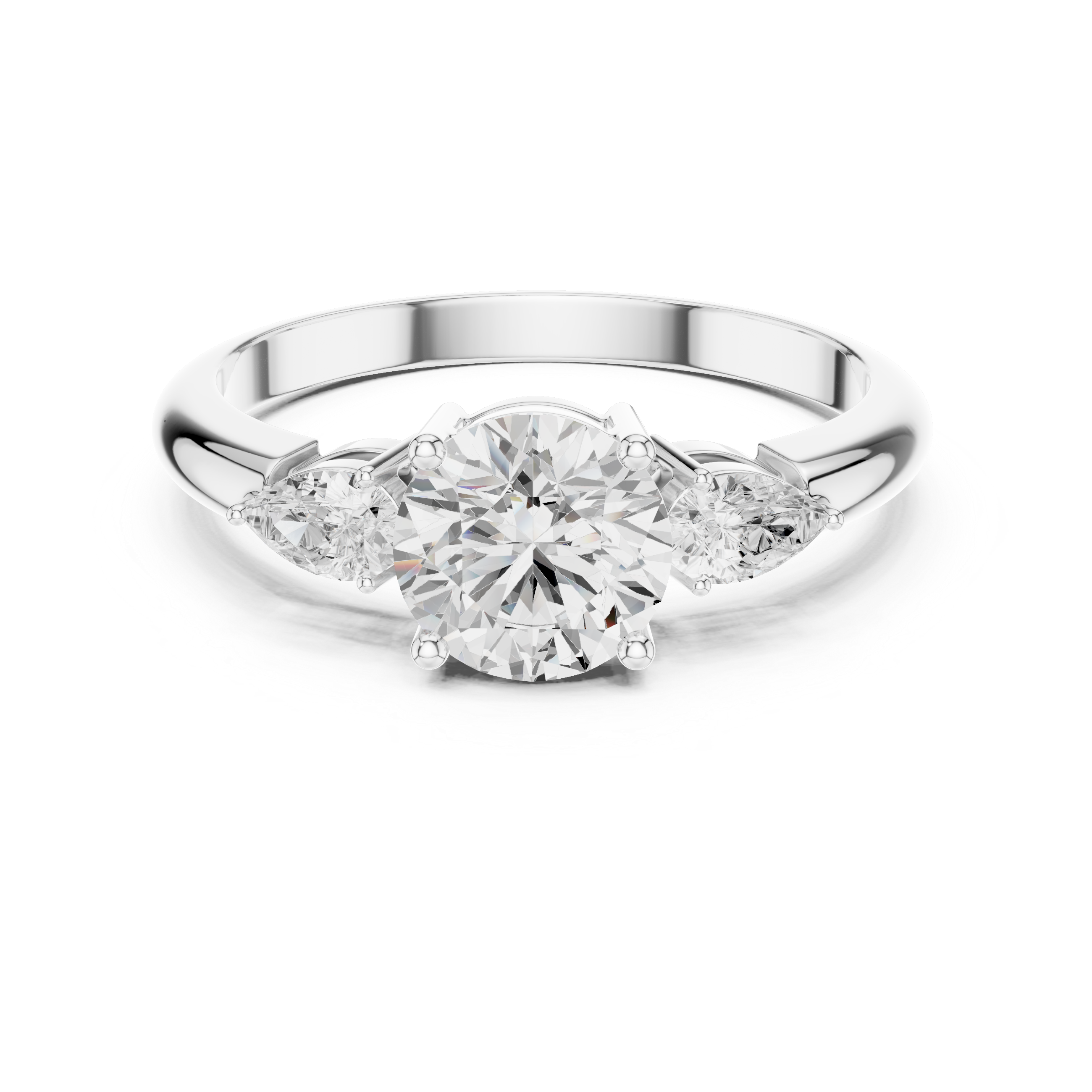 Timeless 1 ct Round Diamond Engagement Lab Grown Diamond Ring