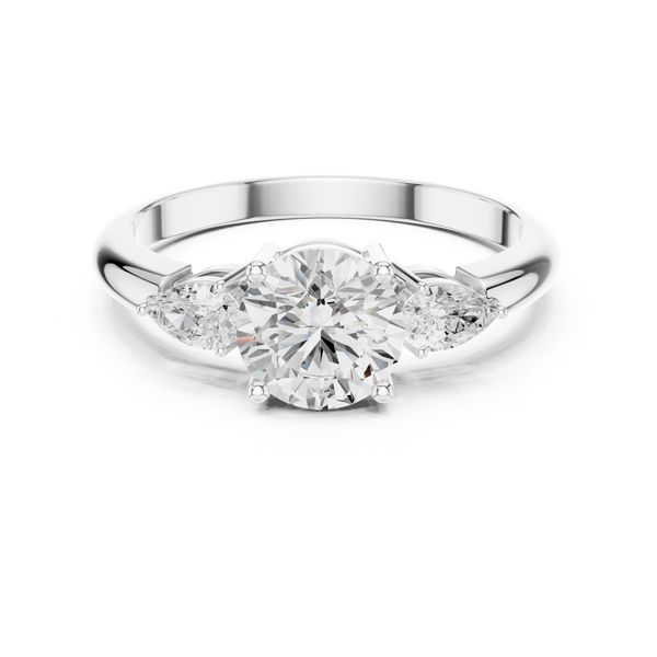 Timeless 1 ct Round Diamond Engagement Lab Grown Diamond Ring