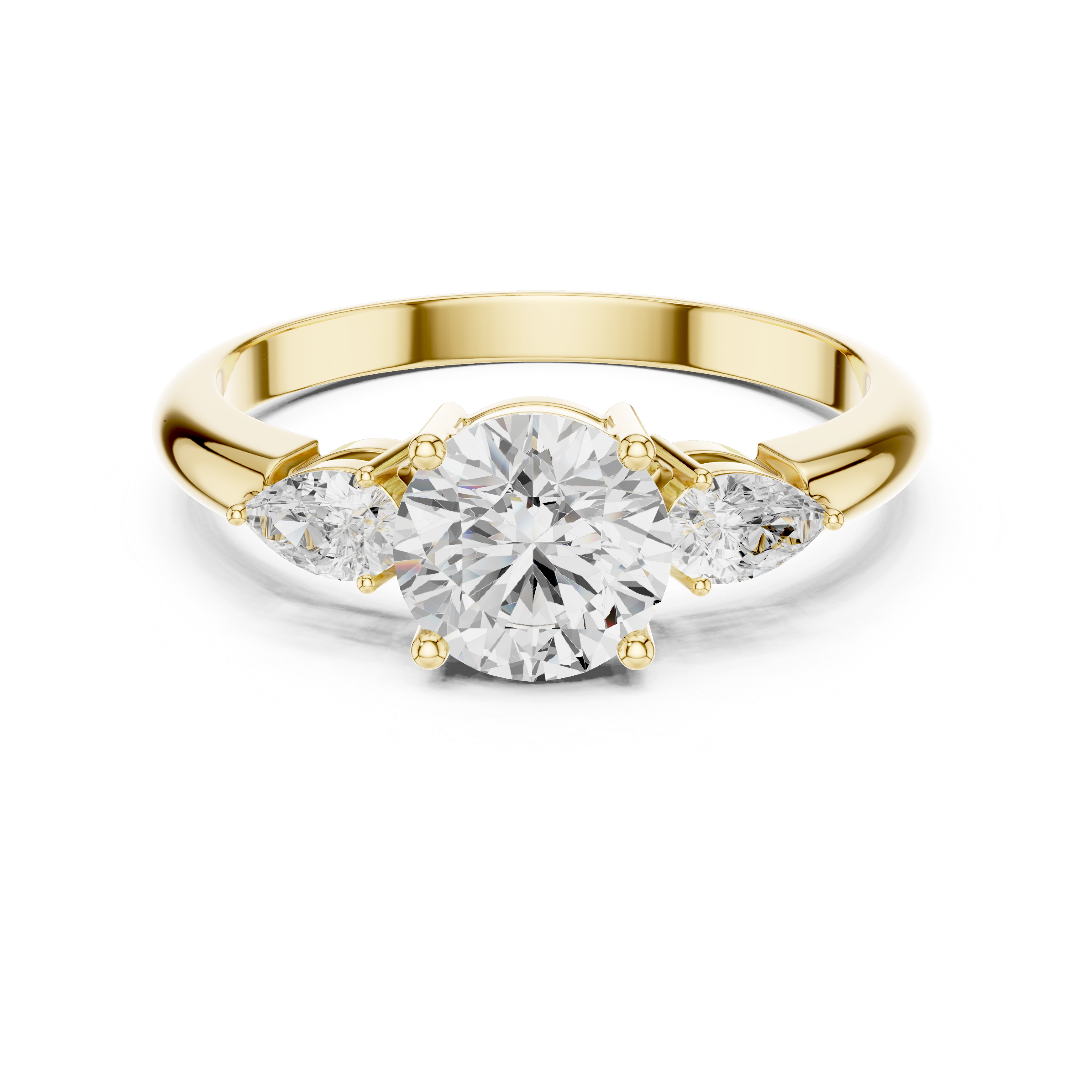 Timeless 1 ct Round Diamond Engagement Lab Grown Diamond Ring