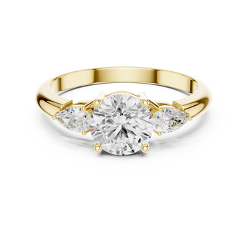 Timeless 1 ct Round Diamond Engagement Lab Grown Diamond Ring