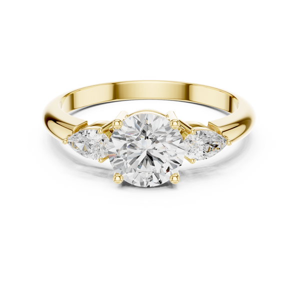 Timeless 1 ct Round Diamond Engagement Lab Grown Diamond Ring