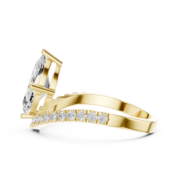 Brilliant Marquise & Round Diamond Lab Grown Diamond Ring