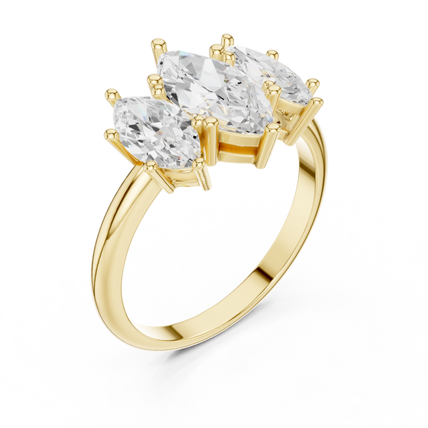 Marquise Diamond Aura Lab Grown Diamond Ring