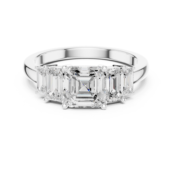Emerald Cut Diamond Radiance Lab Grown Diamond Ring