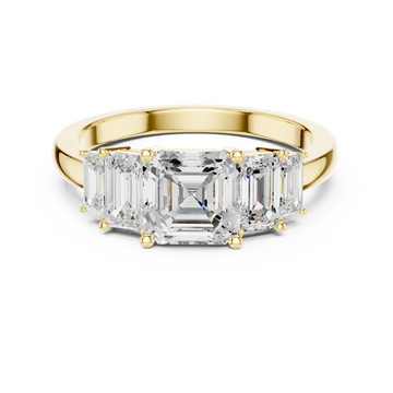 Emerald Cut Diamond Radiance Lab Grown Diamond Ring