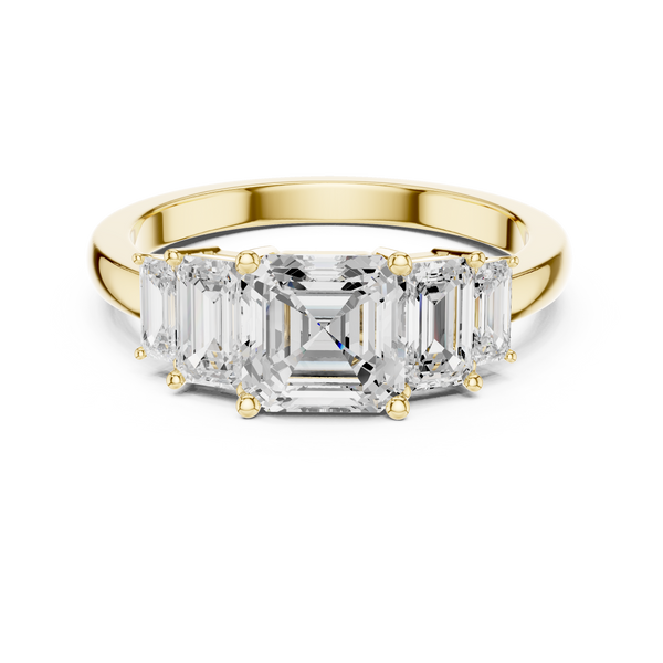 Emerald Cut Diamond Radiance Lab Grown Diamond Ring
