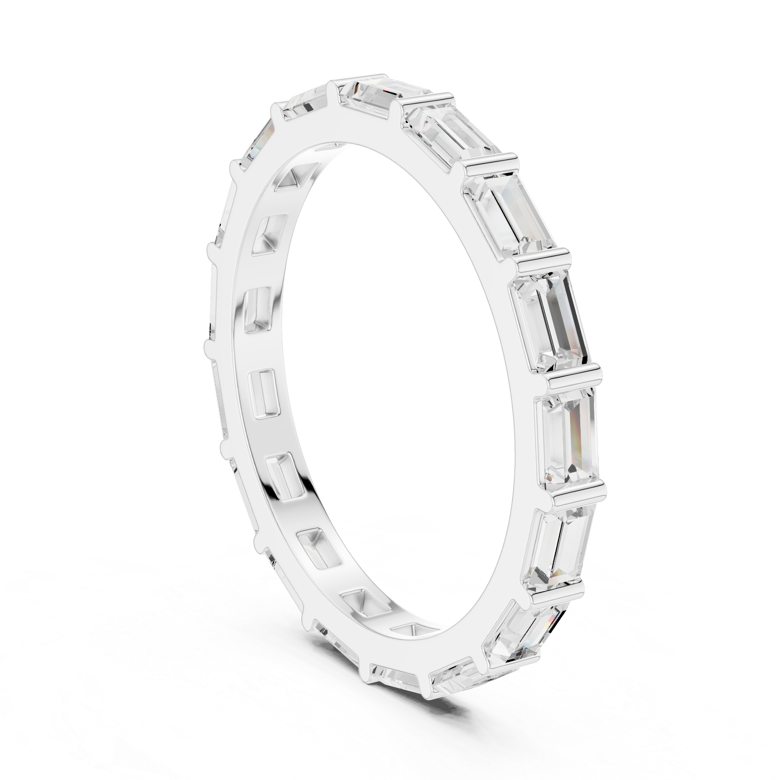 Baguette Diamond Eternity Lab Grown Diamond Ring