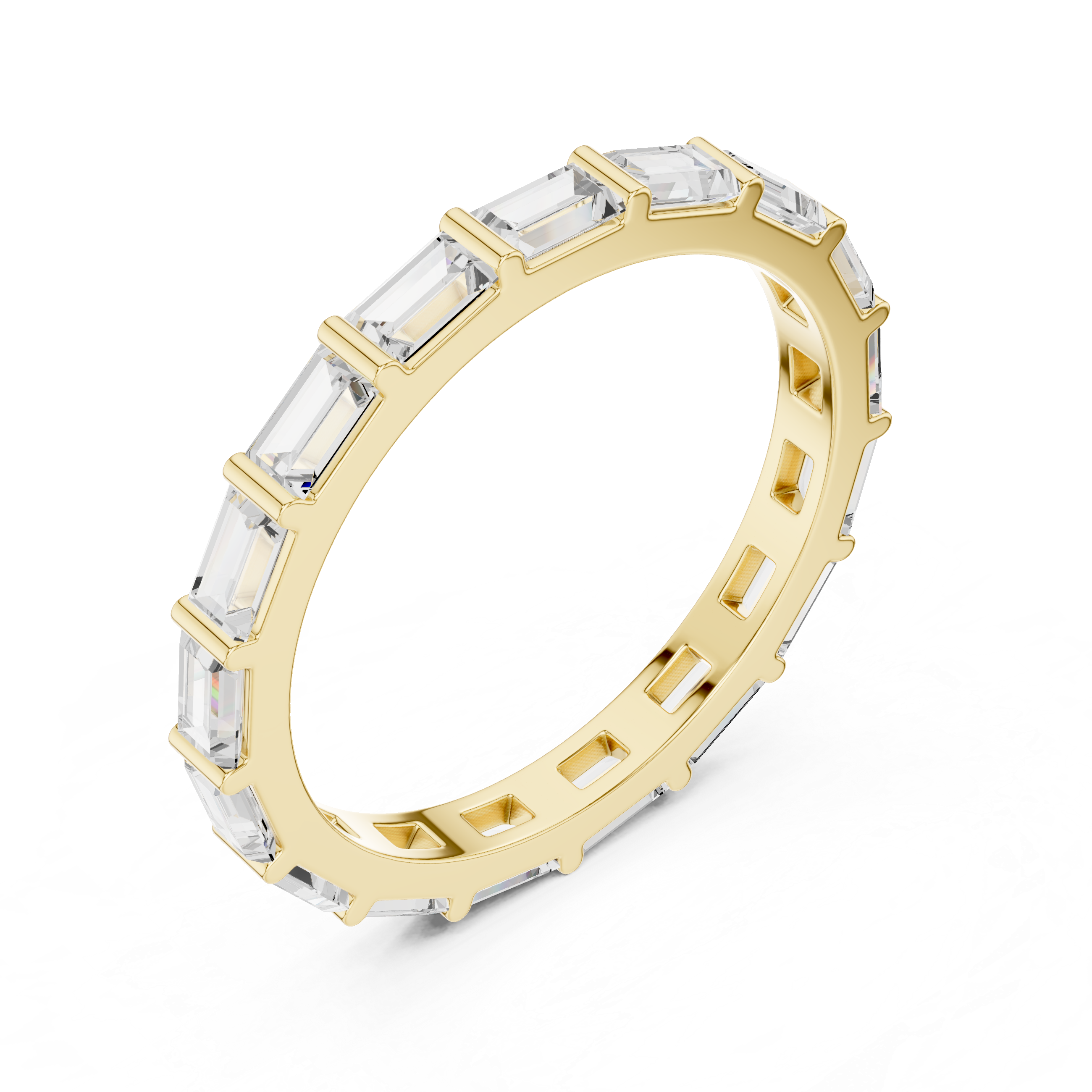 Baguette Diamond Eternity Lab Grown Diamond Ring