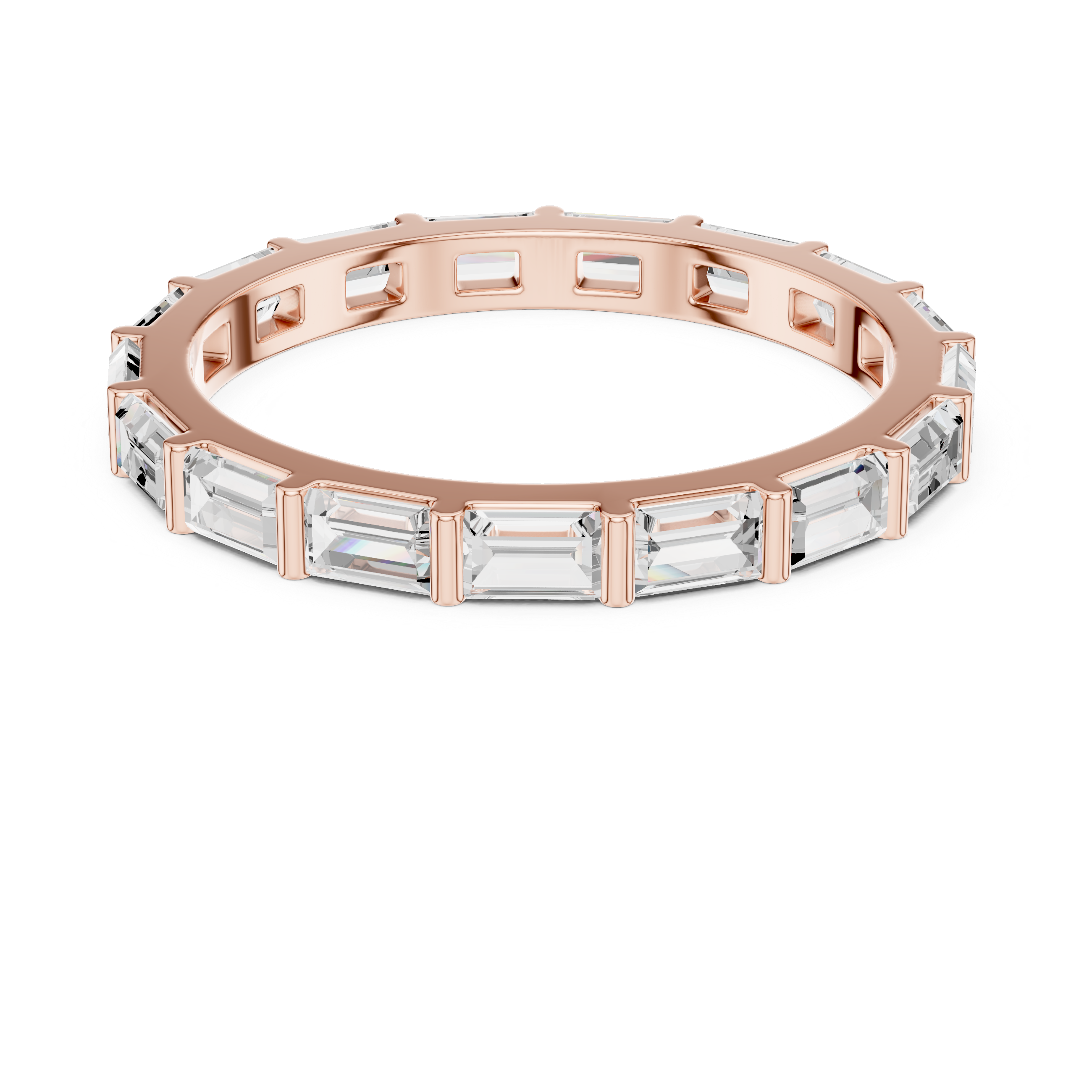 Baguette Diamond Eternity Lab Grown Diamond Ring