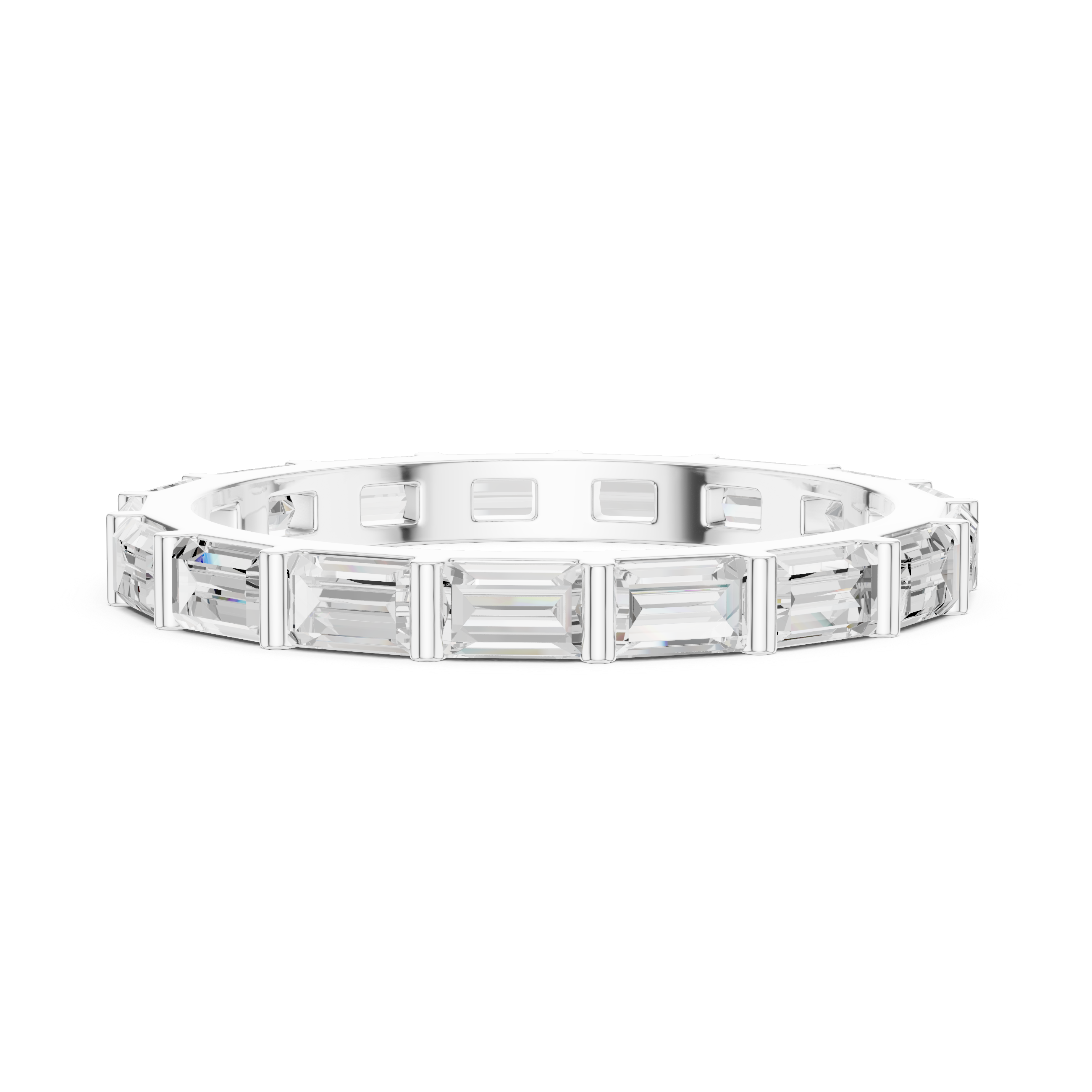 Baguette Diamond Eternity Lab Grown Diamond Ring