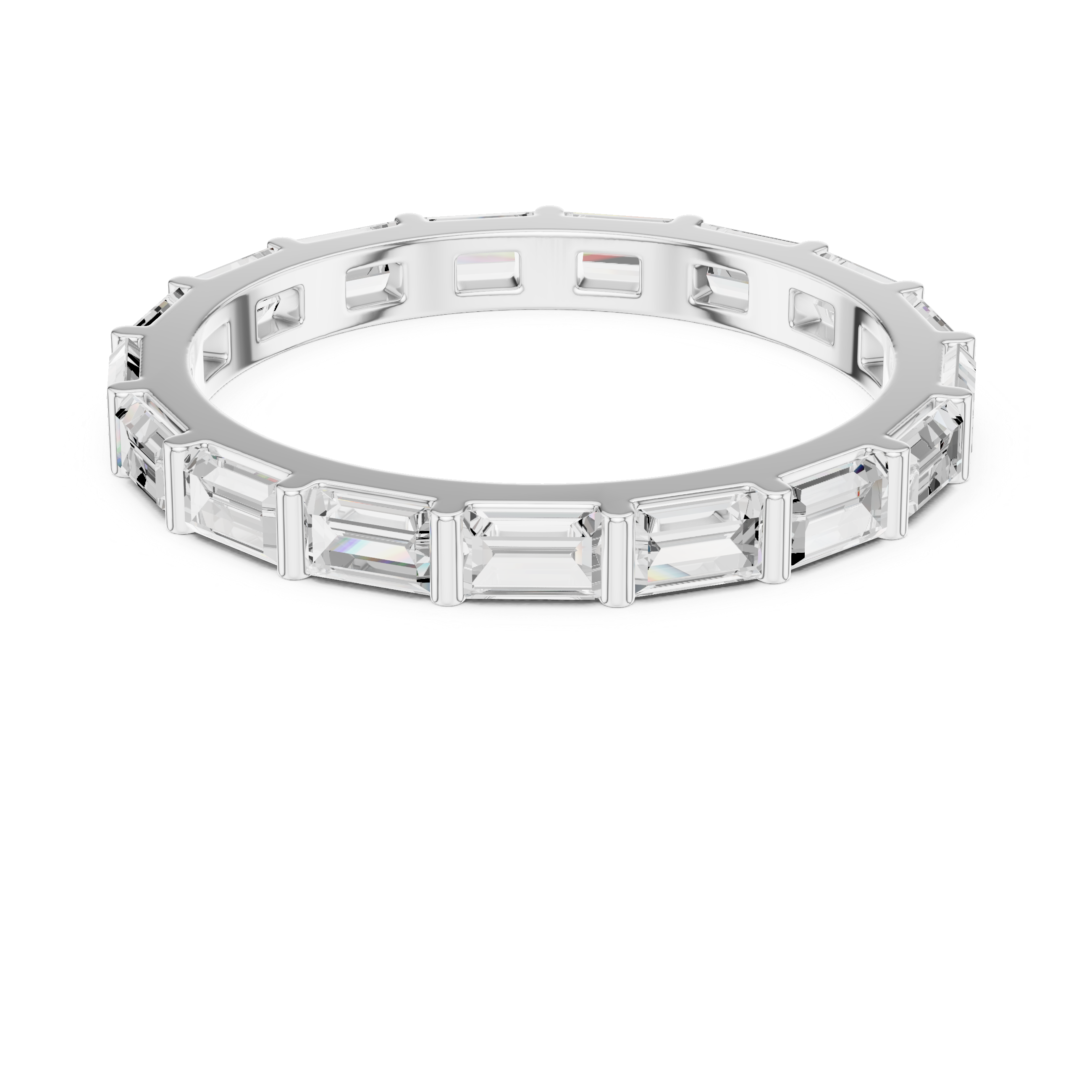 Baguette Diamond Eternity Lab Grown Diamond Ring