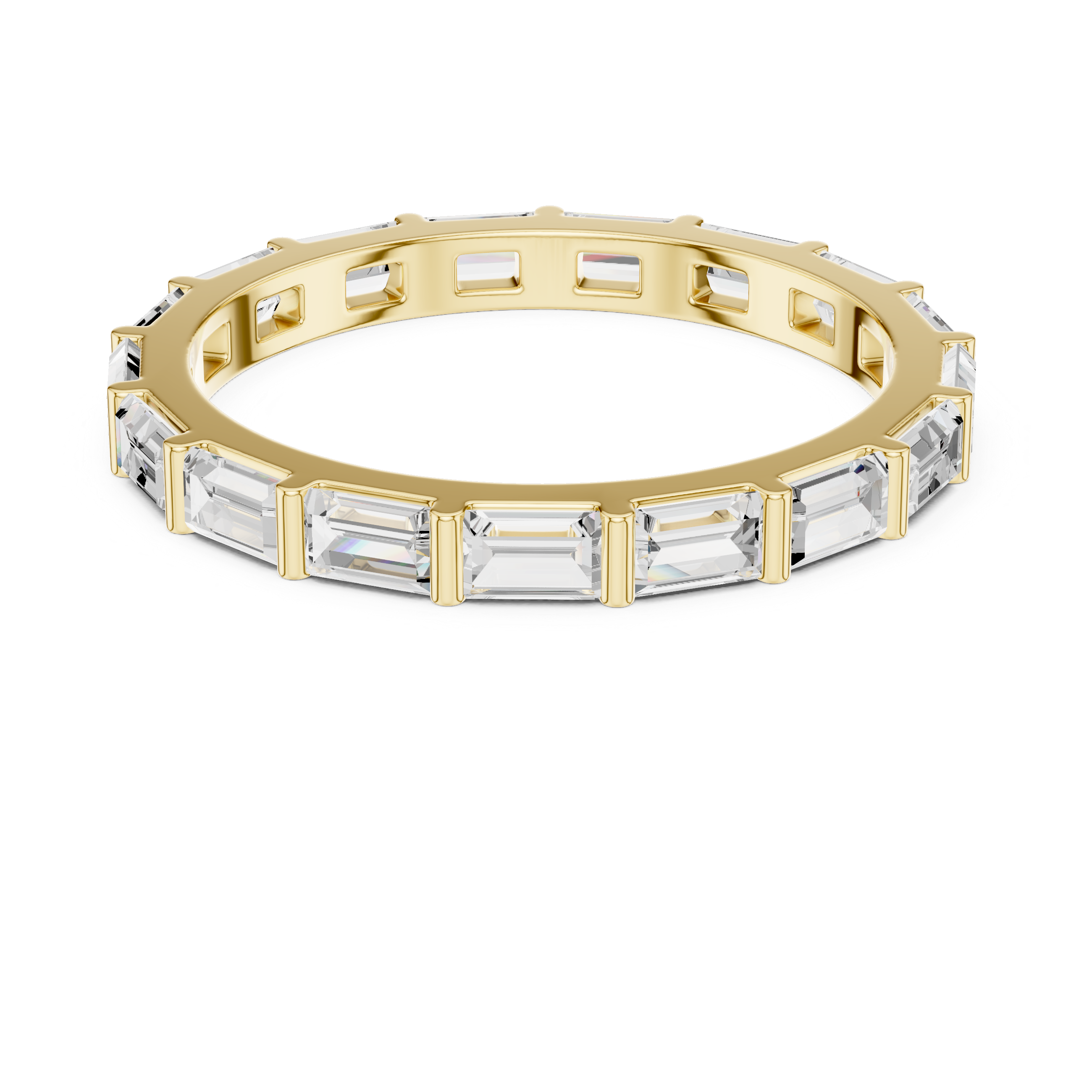 Baguette Diamond Eternity Lab Grown Diamond Ring