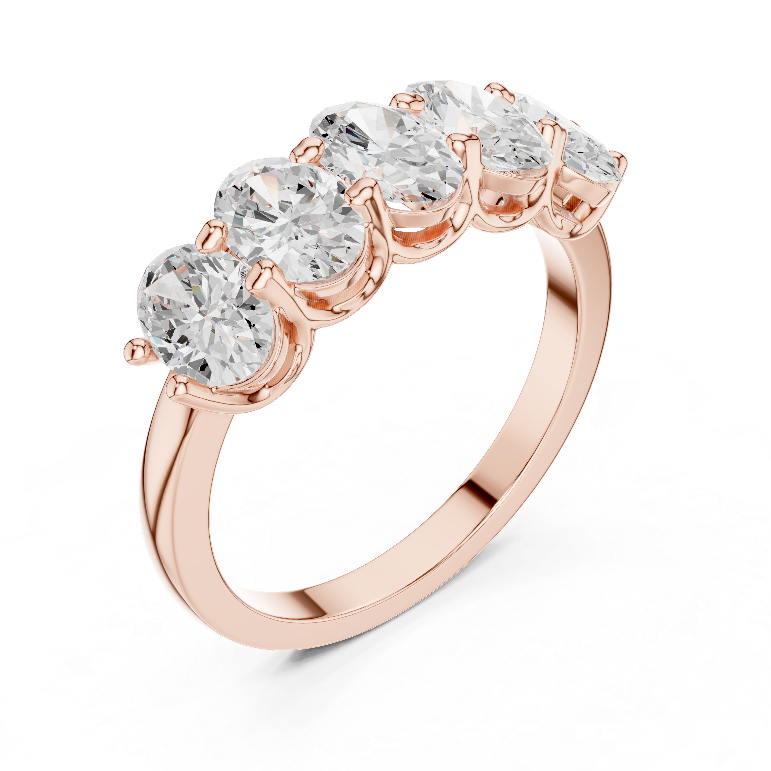 Refined Oval Diamond Lab Grown Diamond Ring