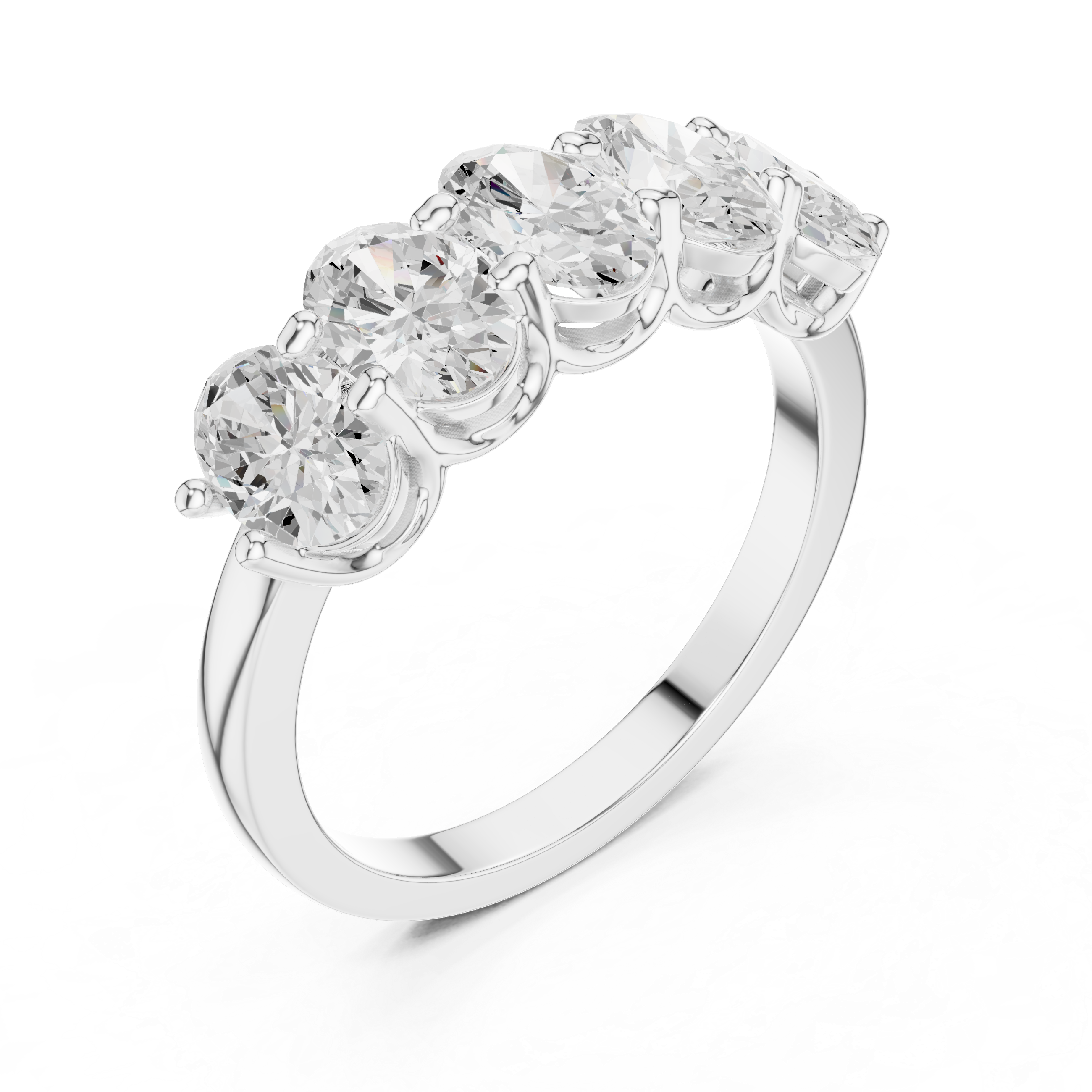 Refined Oval Diamond Lab Grown Diamond Ring