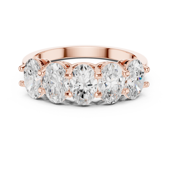 Refined Oval Diamond Lab Grown Diamond Ring