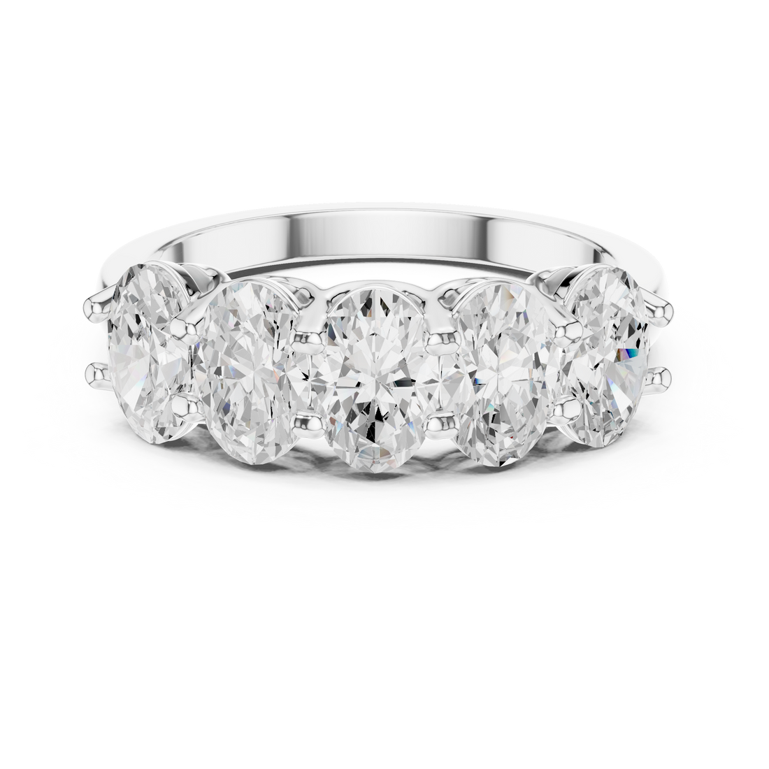 Refined Oval Diamond Lab Grown Diamond Ring