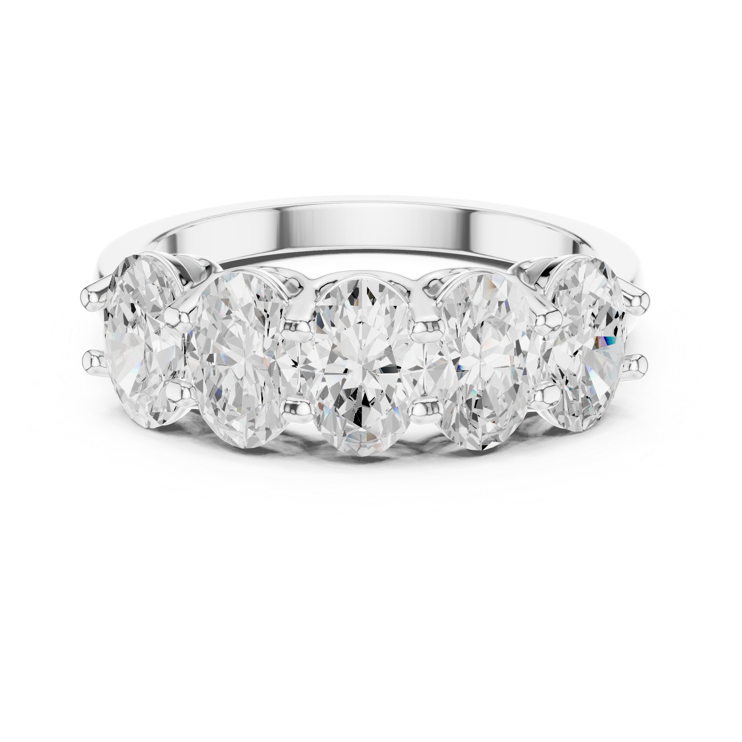 Refined Oval Diamond Lab Grown Diamond Ring