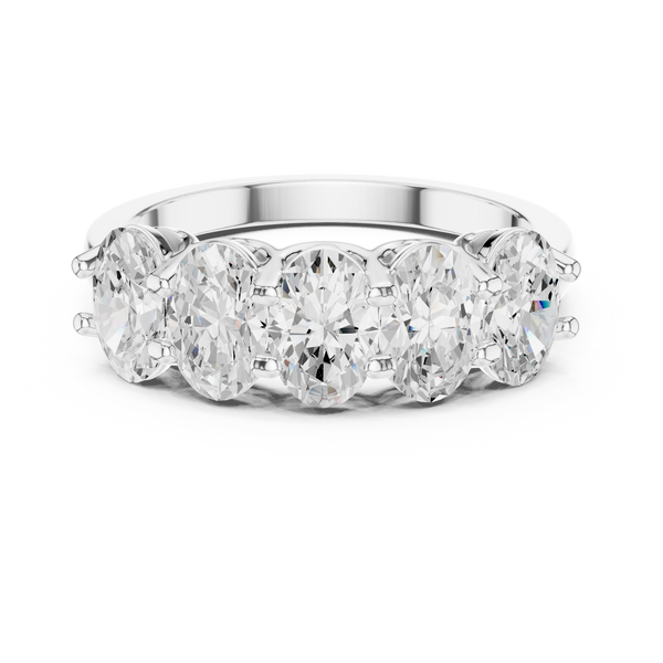 Refined Oval Diamond Lab Grown Diamond Ring