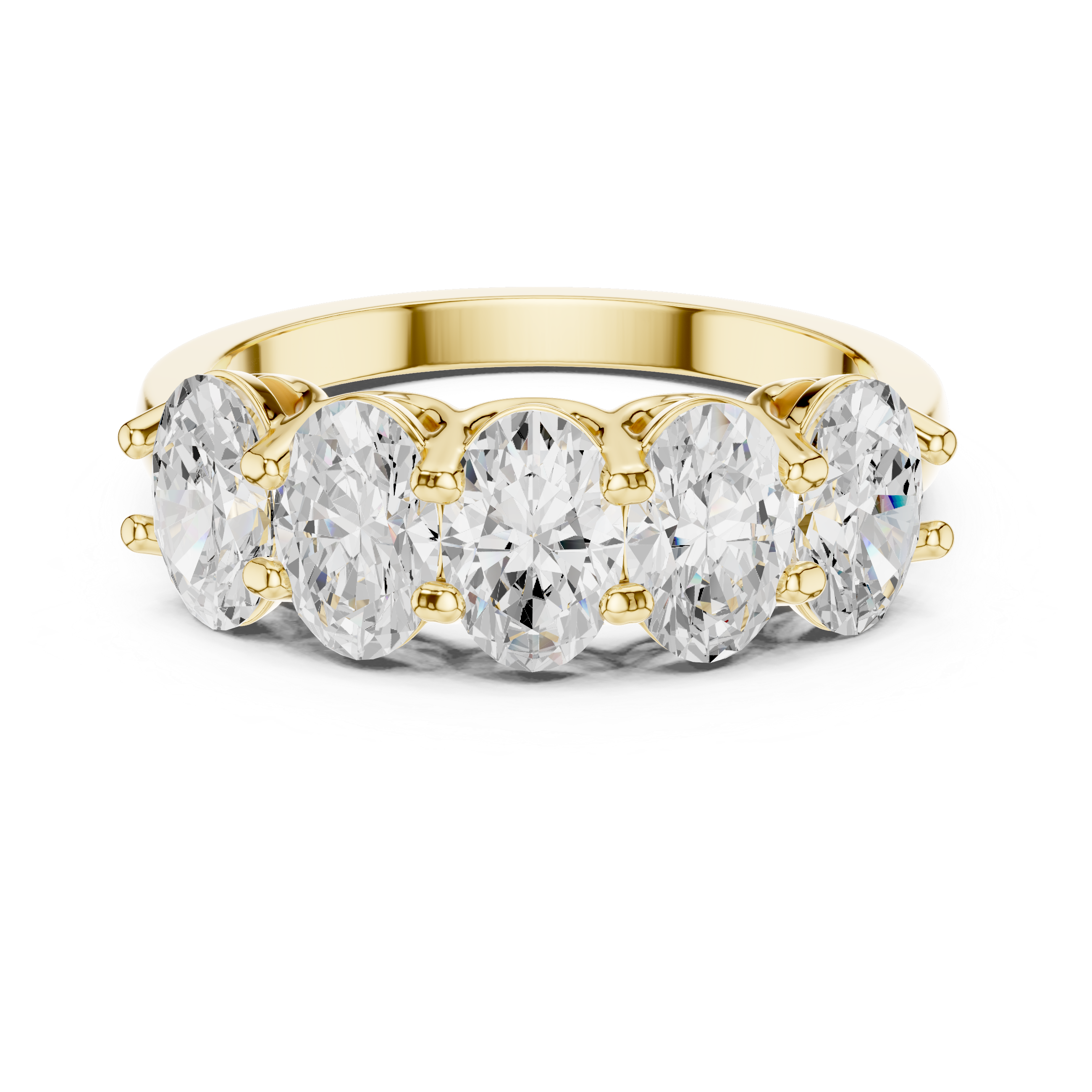Refined Oval Diamond Lab Grown Diamond Ring