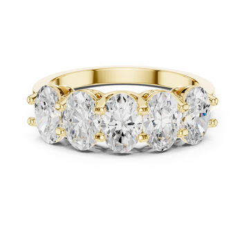 Refined Oval Diamond Lab Grown Diamond Ring