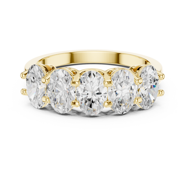 Refined Oval Diamond Lab Grown Diamond Ring