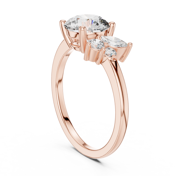 Zenith Peak Lab Grown Diamond Chevron Ring