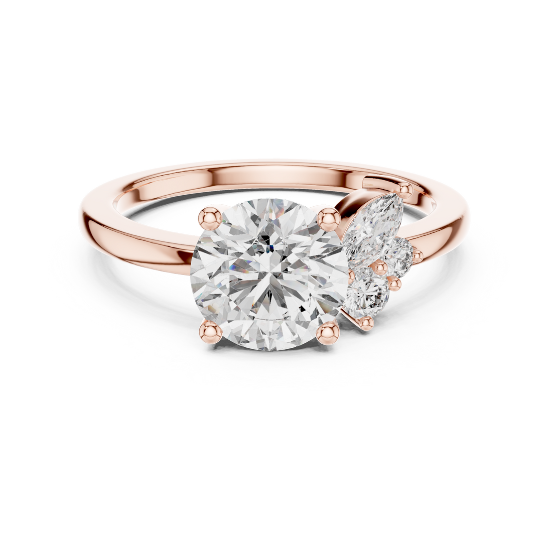 Zenith Peak Lab Grown Diamond Chevron Ring