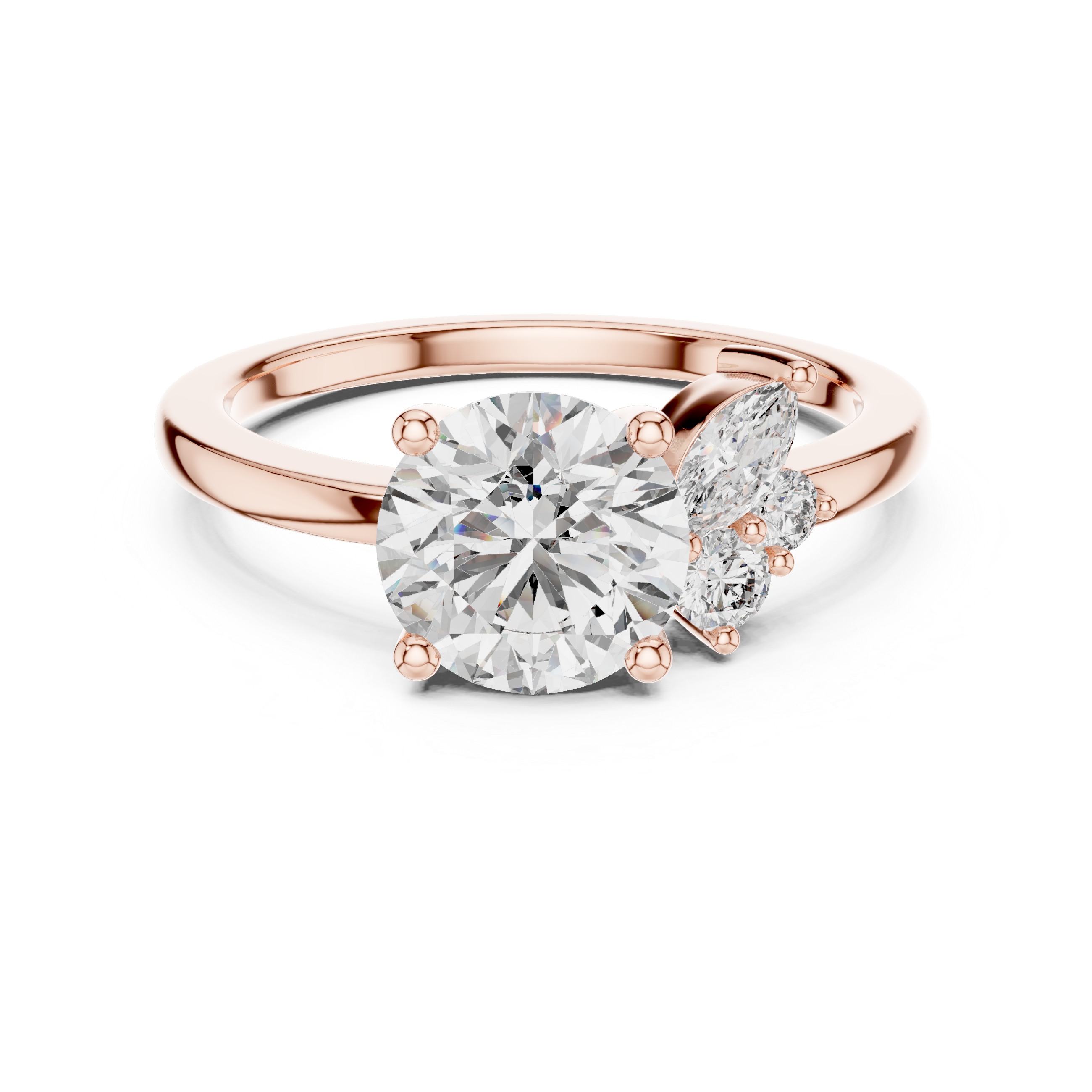 Zenith Peak Lab Grown Diamond Chevron Ring