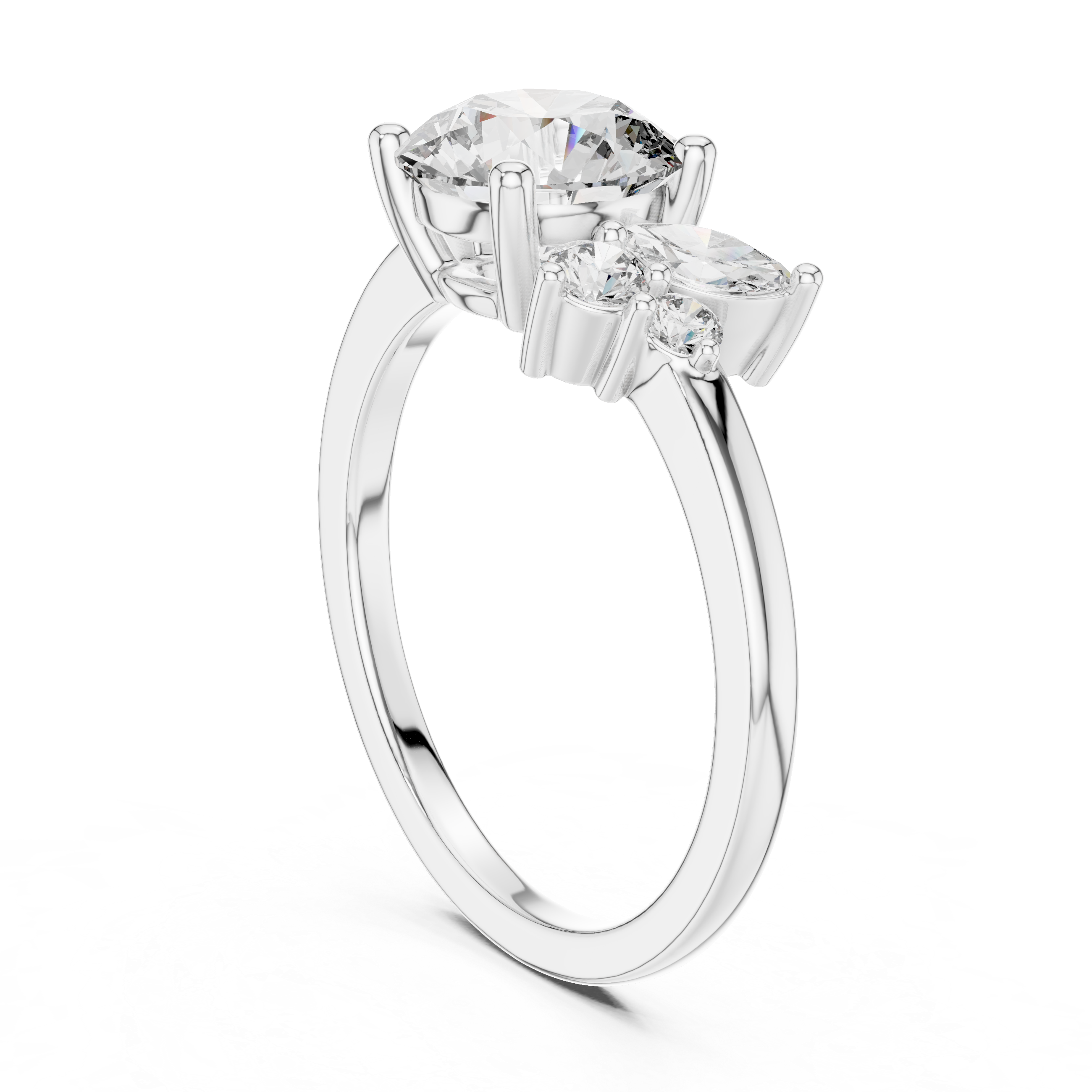 Zenith Peak Lab Grown Diamond Chevron Ring