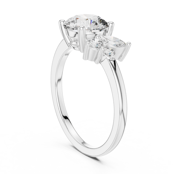 Zenith Peak Lab Grown Diamond Chevron Ring