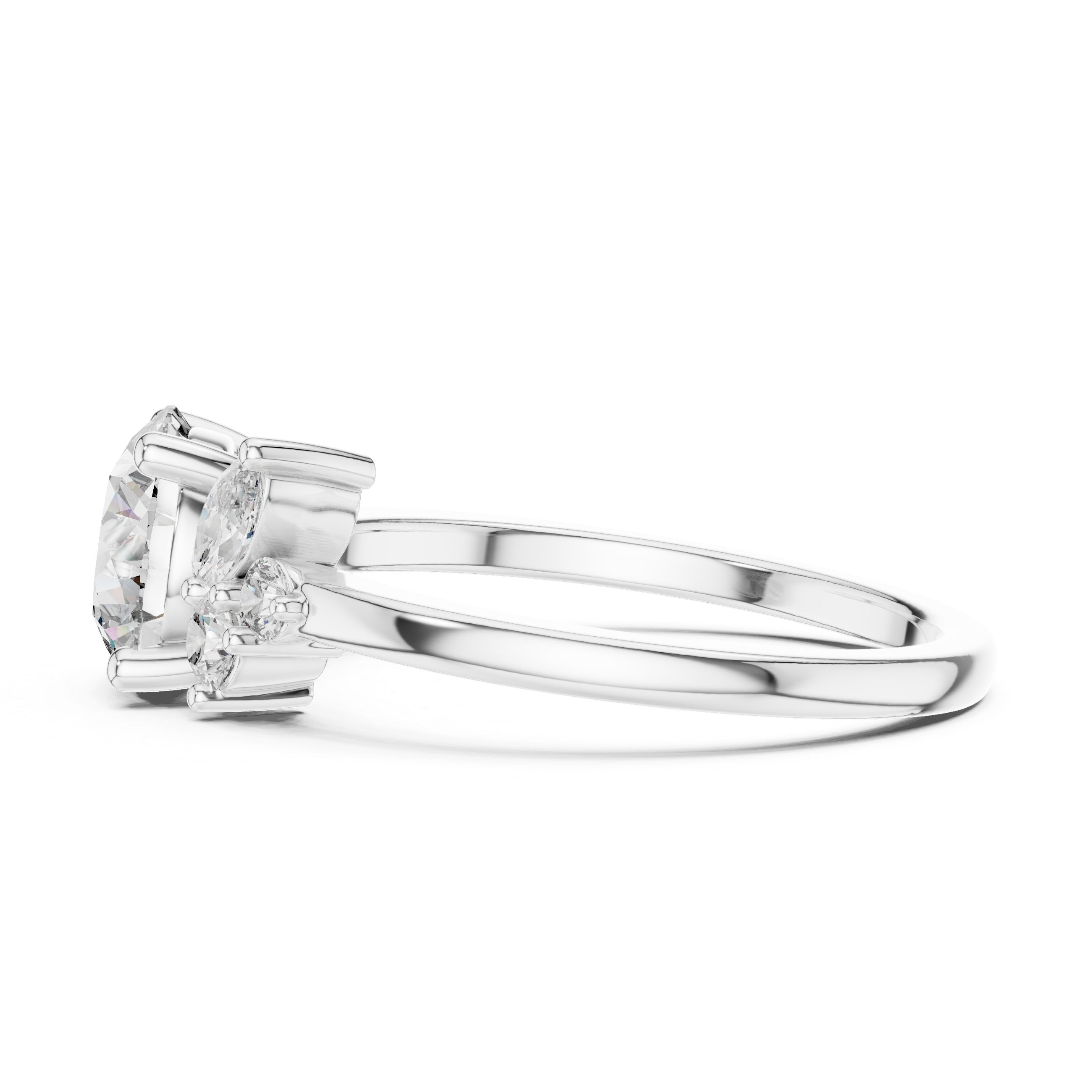 Zenith Peak Lab Grown Diamond Chevron Ring