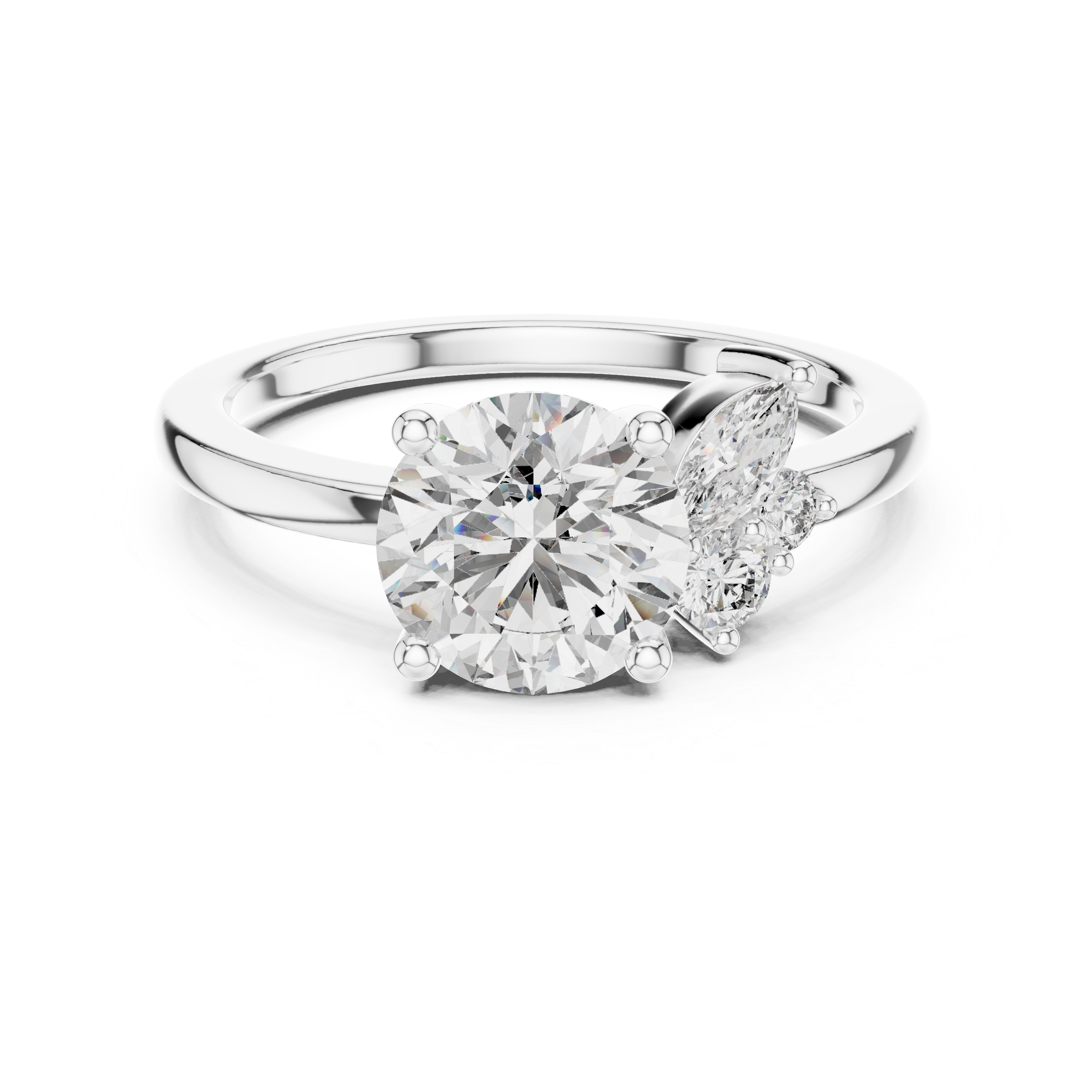 Zenith Peak Lab Grown Diamond Chevron Ring