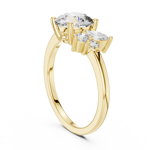 Zenith Peak Lab Grown Diamond Chevron Ring