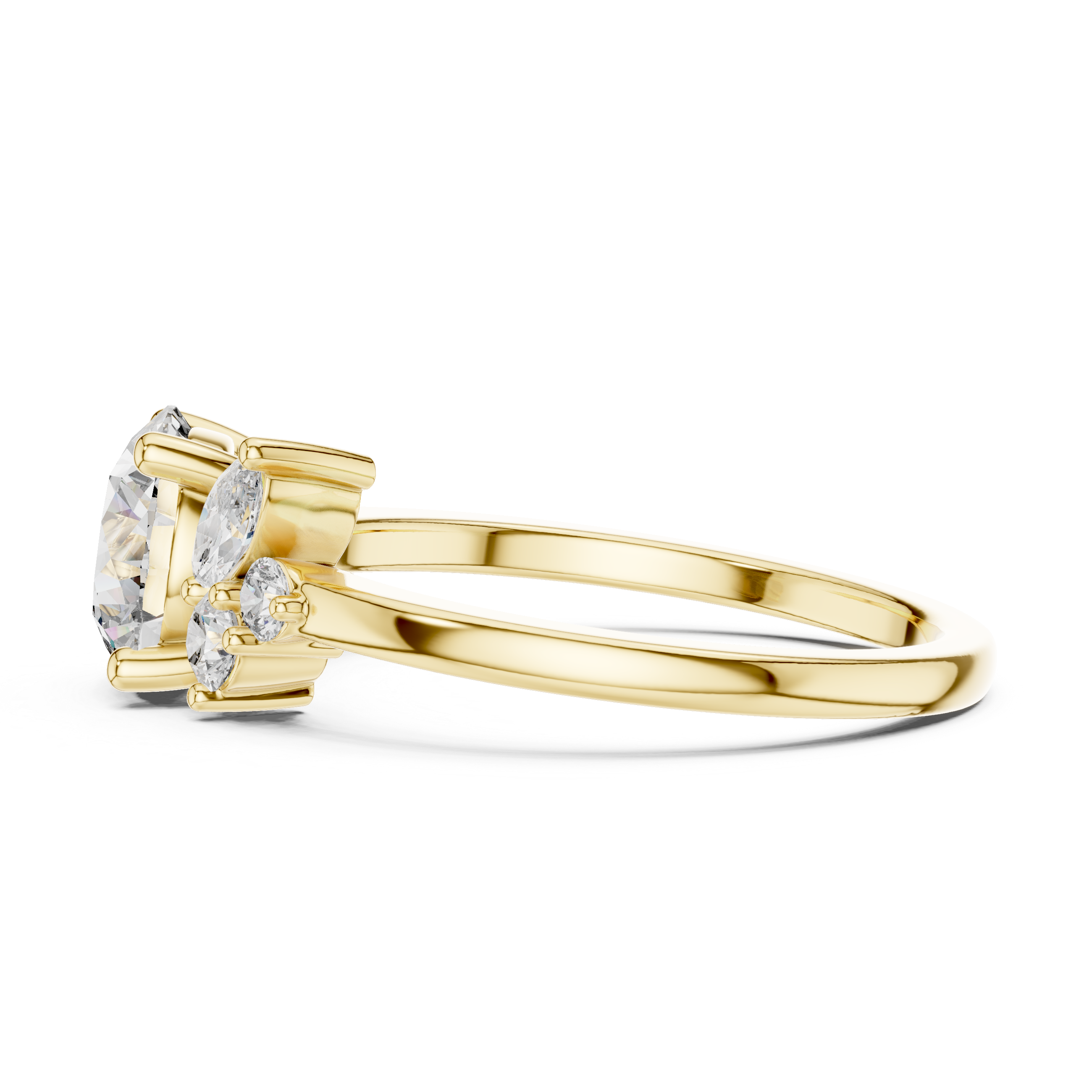 Zenith Peak Lab Grown Diamond Chevron Ring
