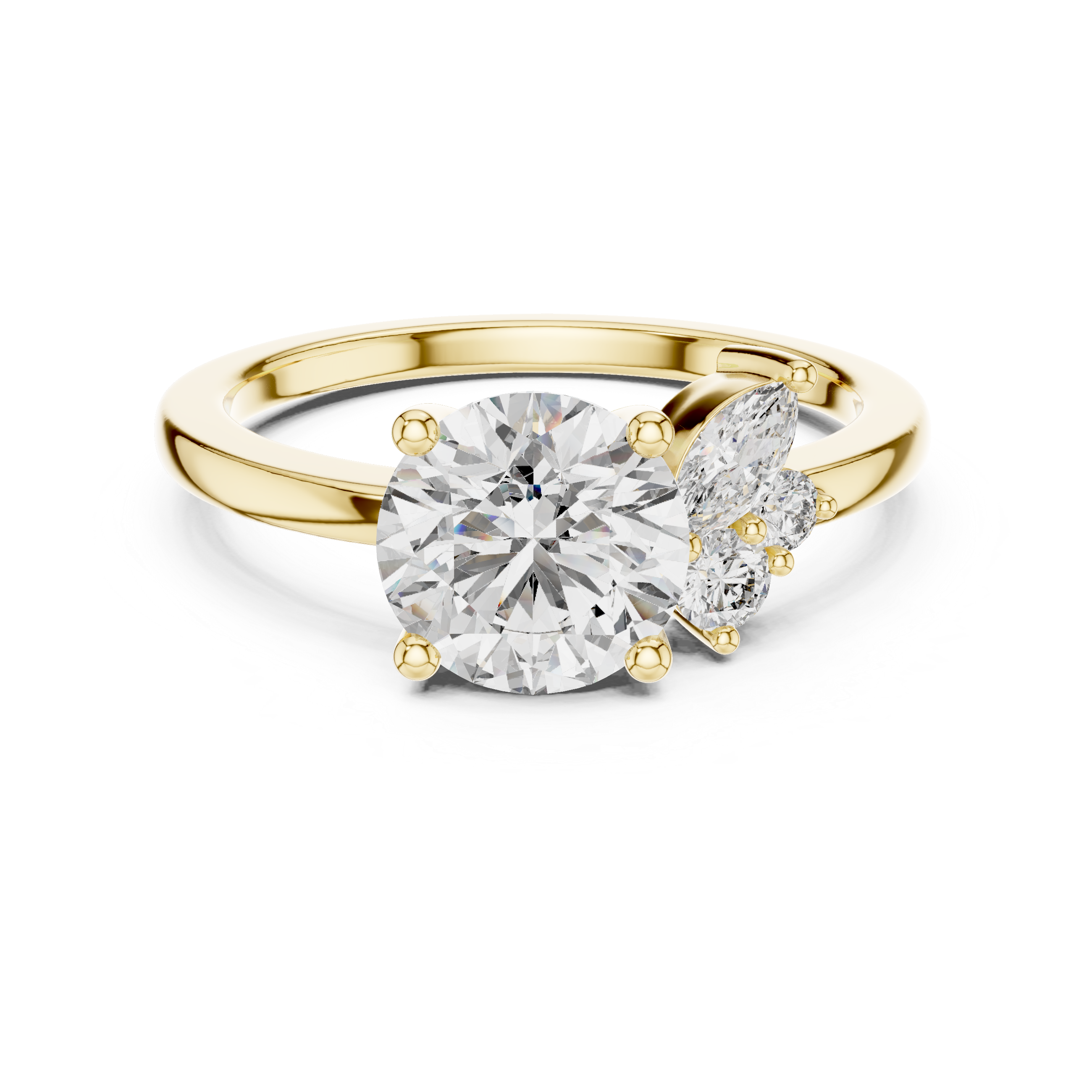 Zenith Peak Lab Grown Diamond Chevron Ring