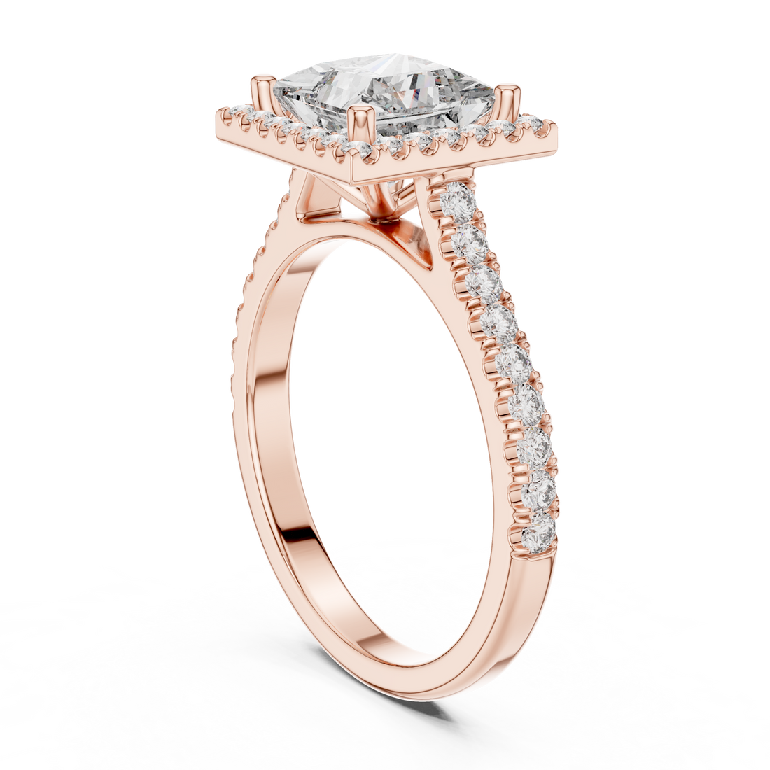 Horizon Line Lab Grown Diamond Flat Ring