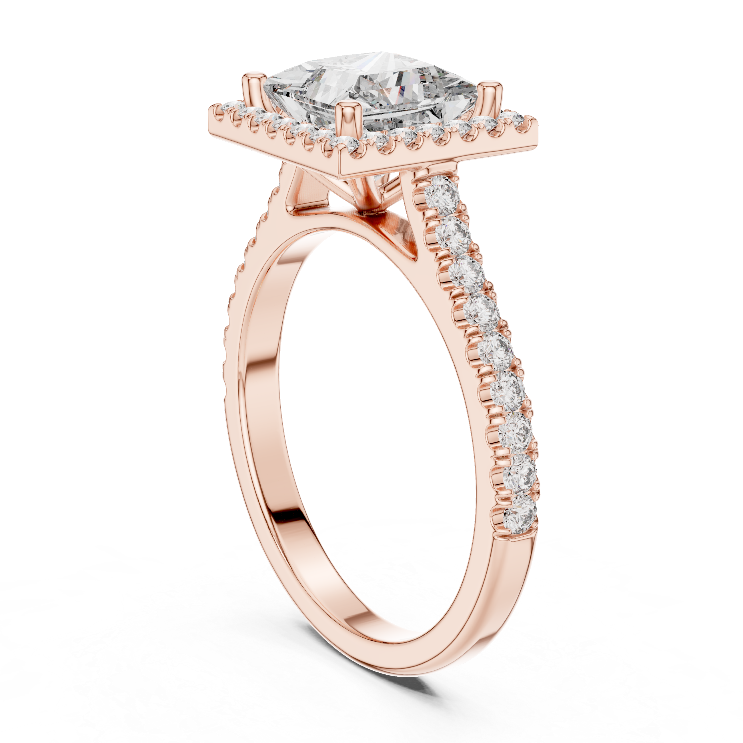 Horizon Line Lab Grown Diamond Flat Ring