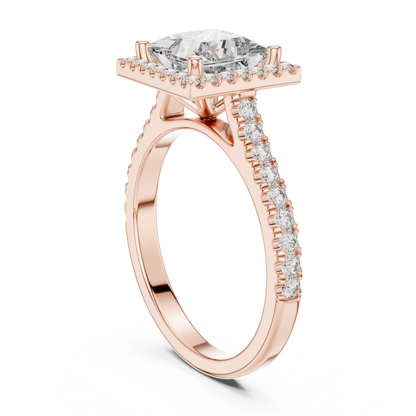 Horizon Line Lab Grown Diamond Flat Ring