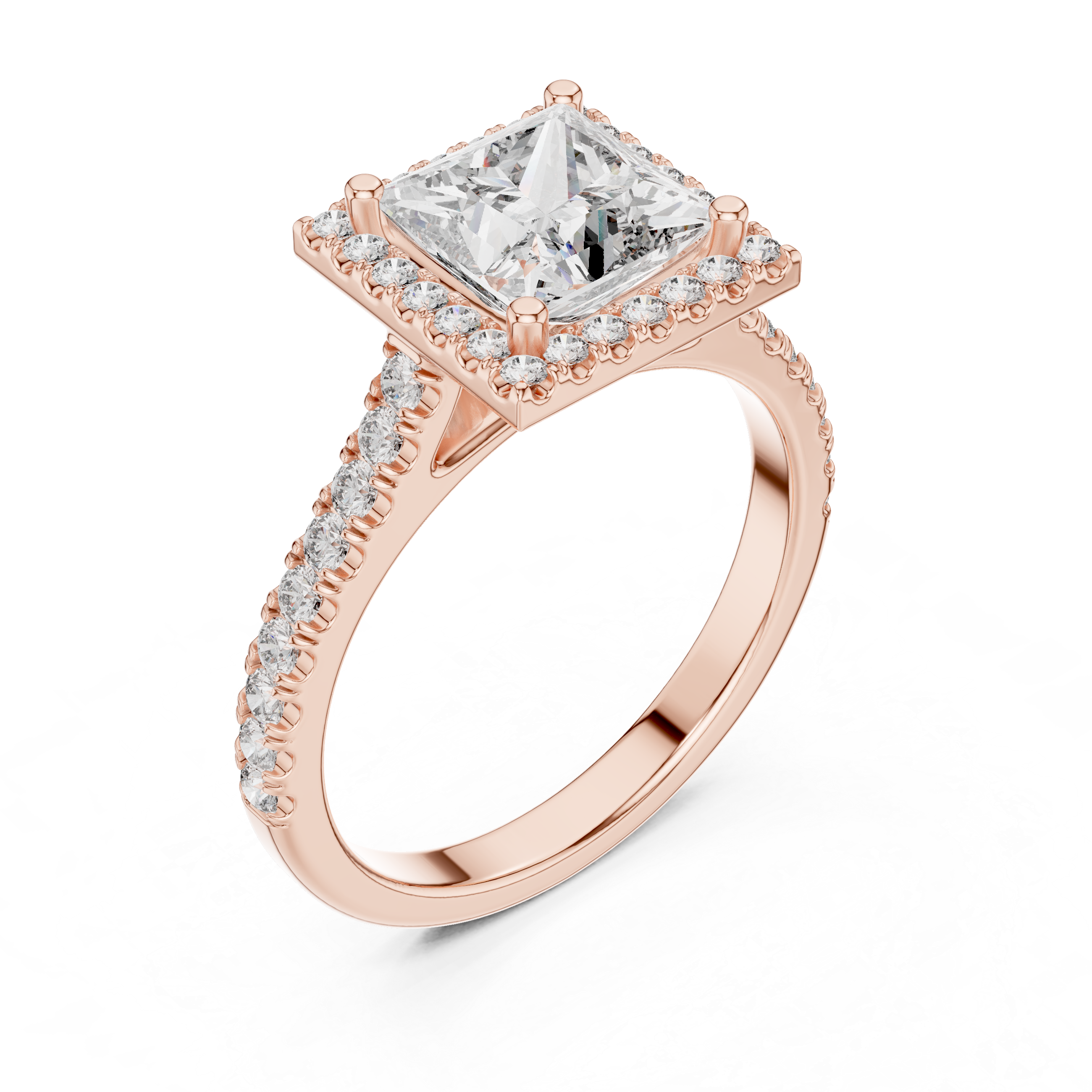 Horizon Line Lab Grown Diamond Flat Ring