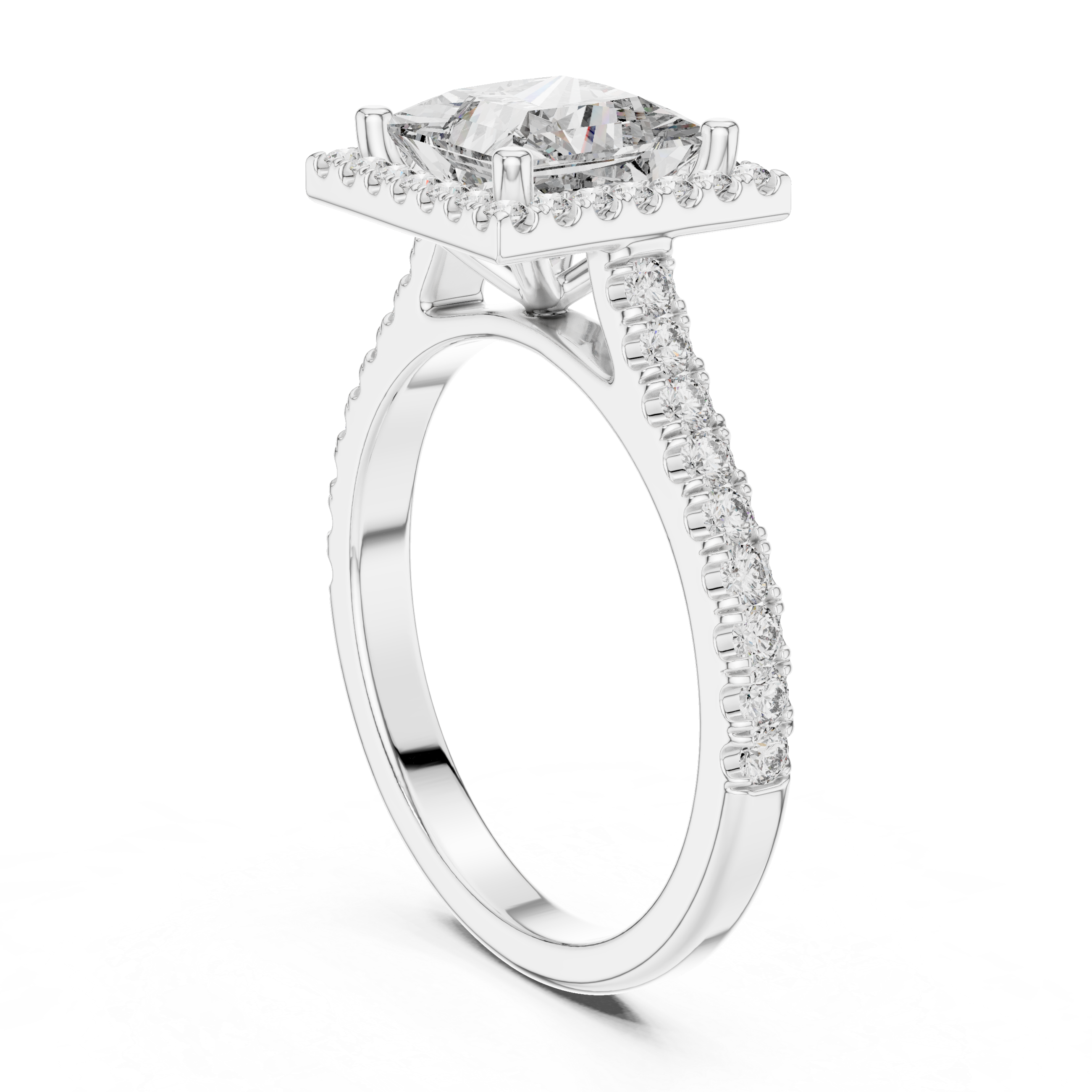 Horizon Line Lab Grown Diamond Flat Ring
