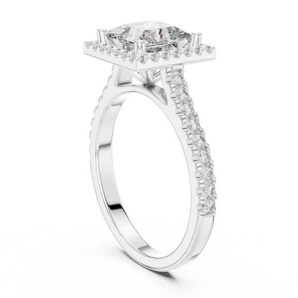 Horizon Line Lab Grown Diamond Flat Ring