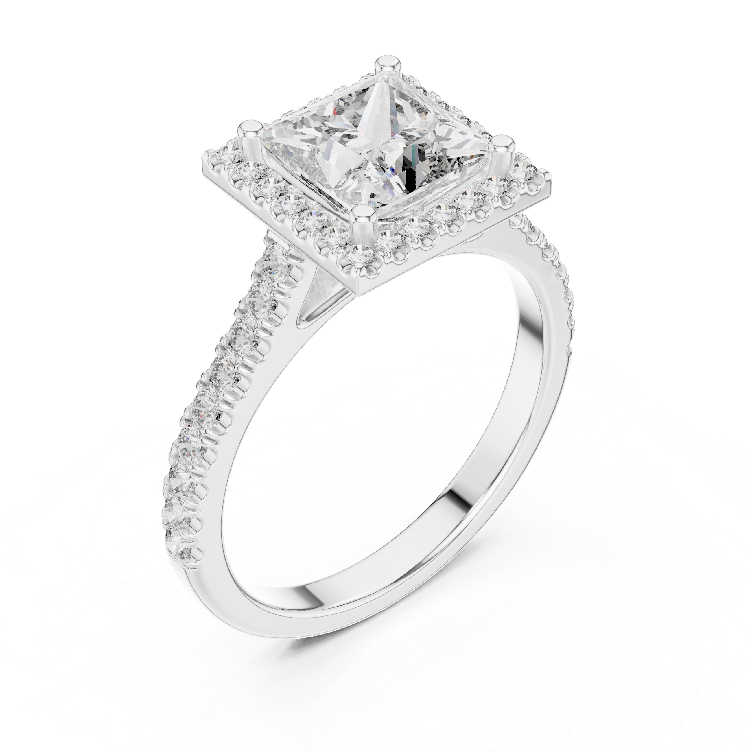 Horizon Line Lab Grown Diamond Flat Ring