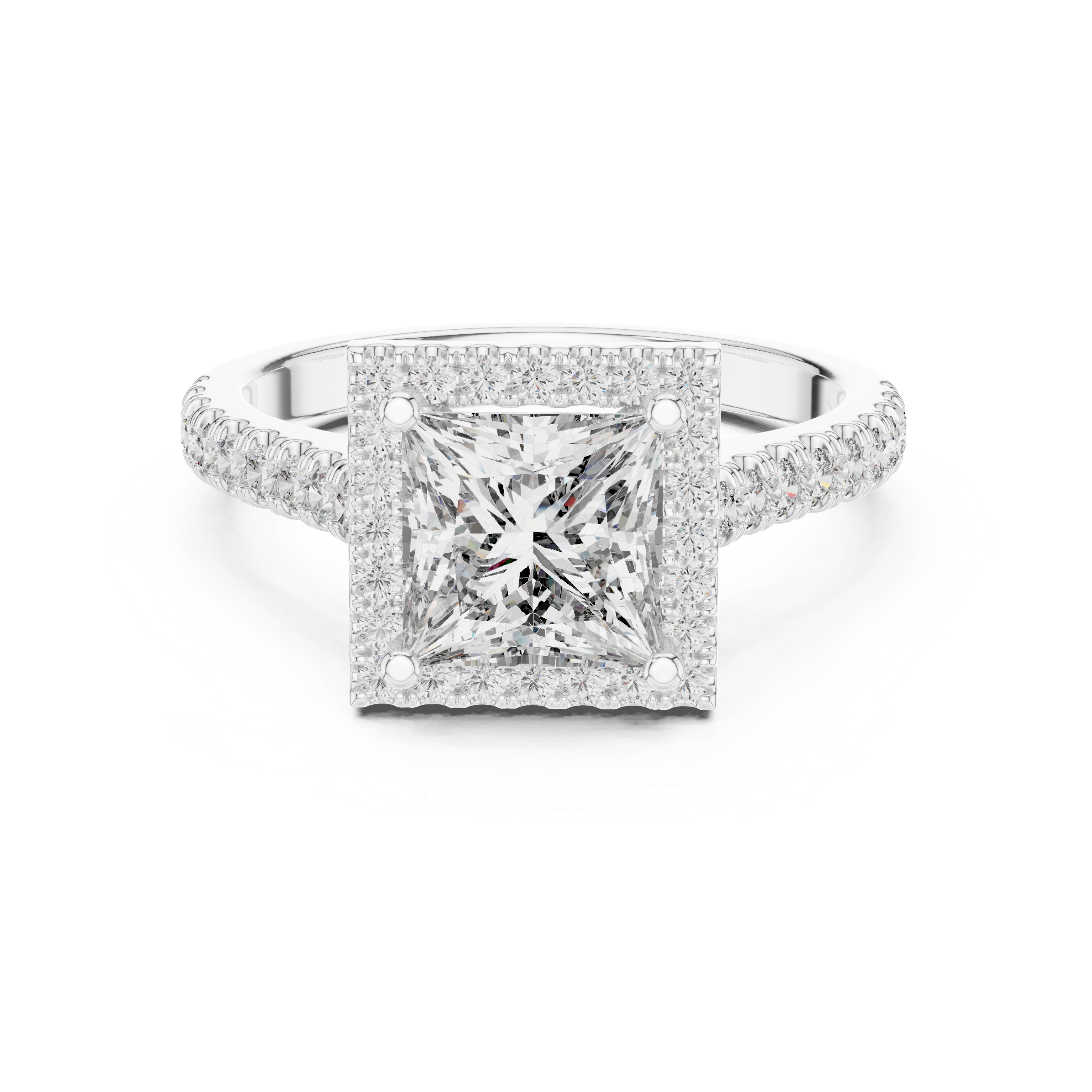 Horizon Line Lab Grown Diamond Flat Ring