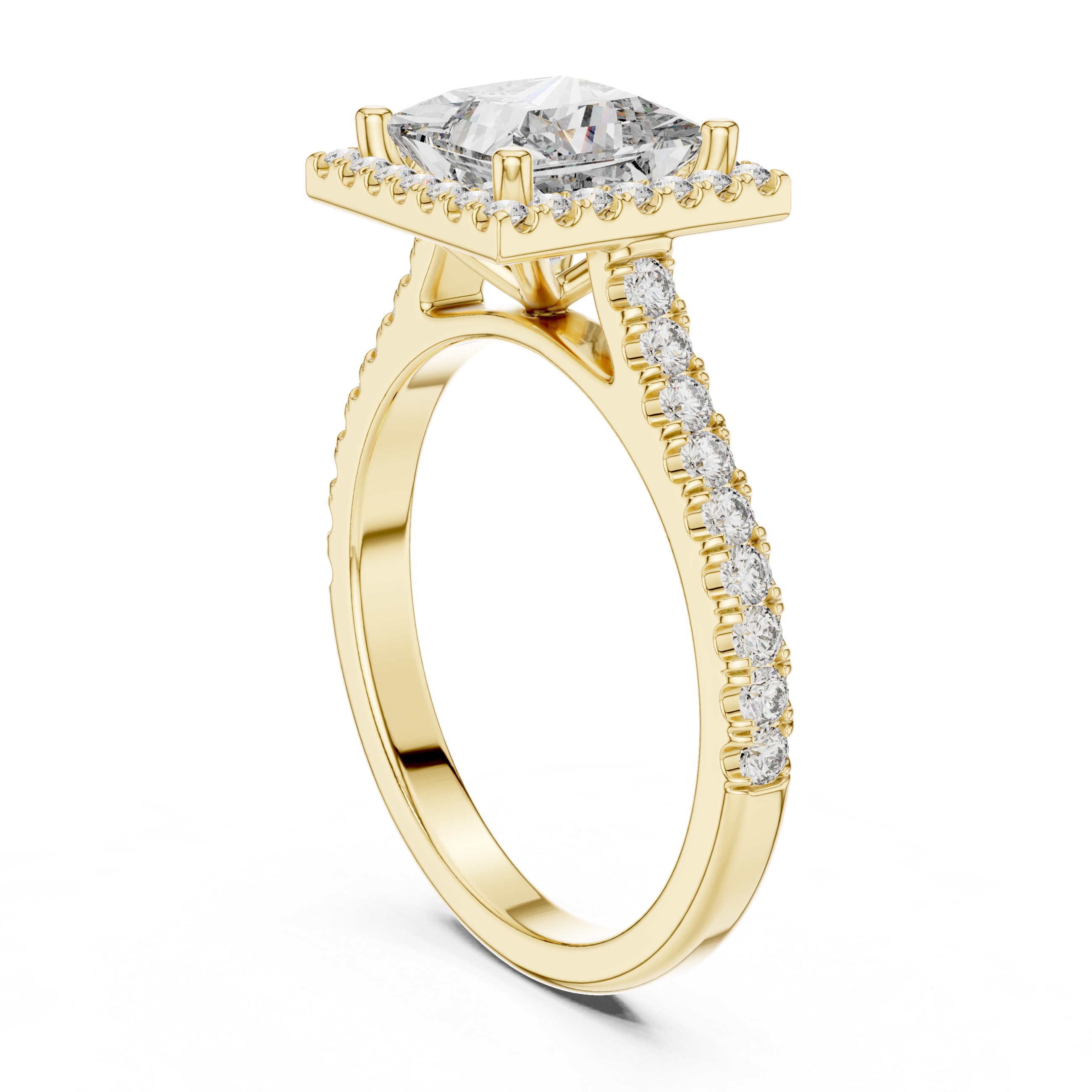 Horizon Line Lab Grown Diamond Flat Ring