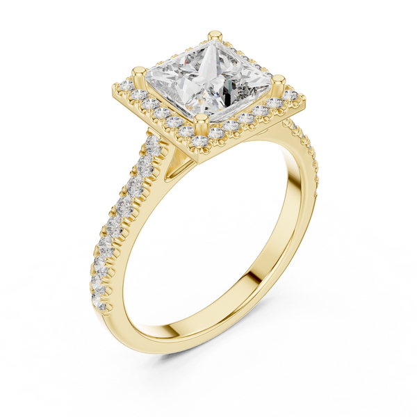Horizon Line Lab Grown Diamond Flat Ring