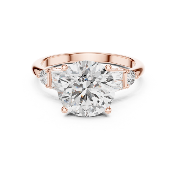 Sunburst Ray Lab Grown Diamond Cushion Ring