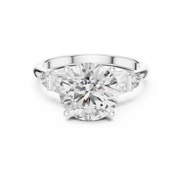 Sunburst Ray Lab Grown Diamond Cushion Ring